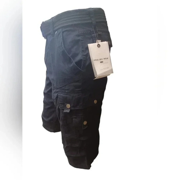 Projek Raw NWT  Navy Cargo Shorts Size 32 - Picture 5 of 9